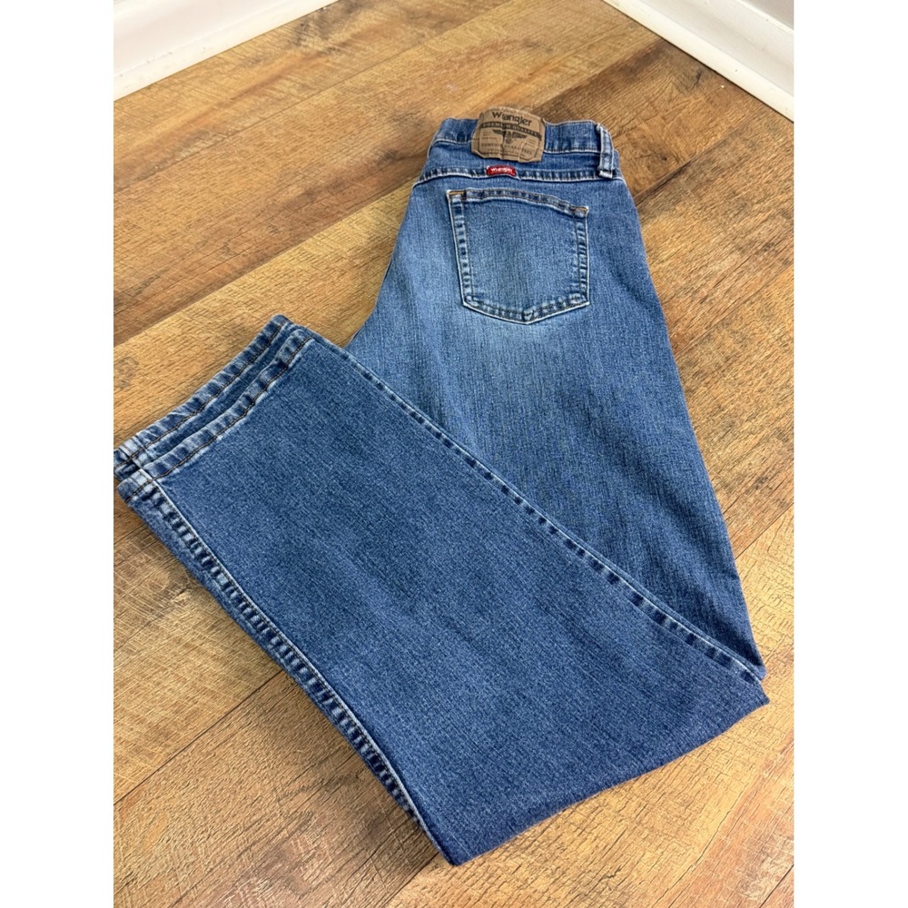 Wrangler Mens Premium Quality Comfort Straight Leg Jeans Blue 30x32 1097FXWXD